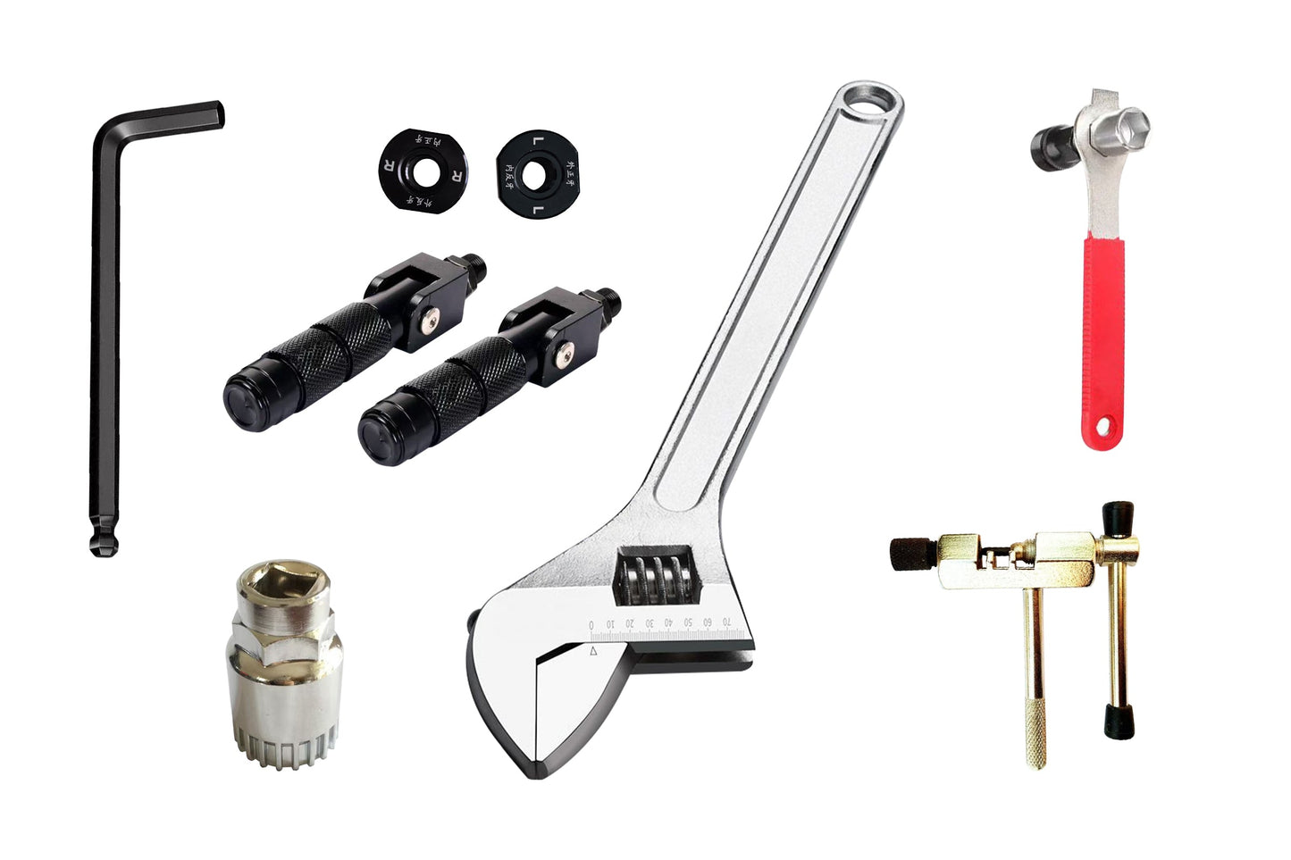 Repose-pieds et kits d'outils pour vélos électriques de la série M5